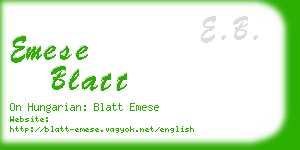 emese blatt business card